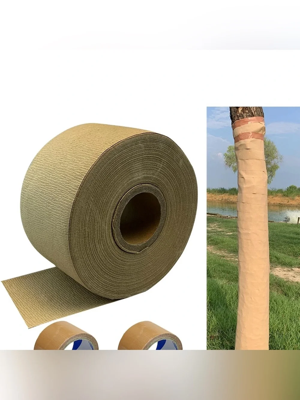 213 Ft Weather Resistant Tree Bark Repair Wrap - Protects Trunk from Frost & Dee